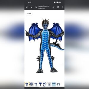 Blue Dragon Costume